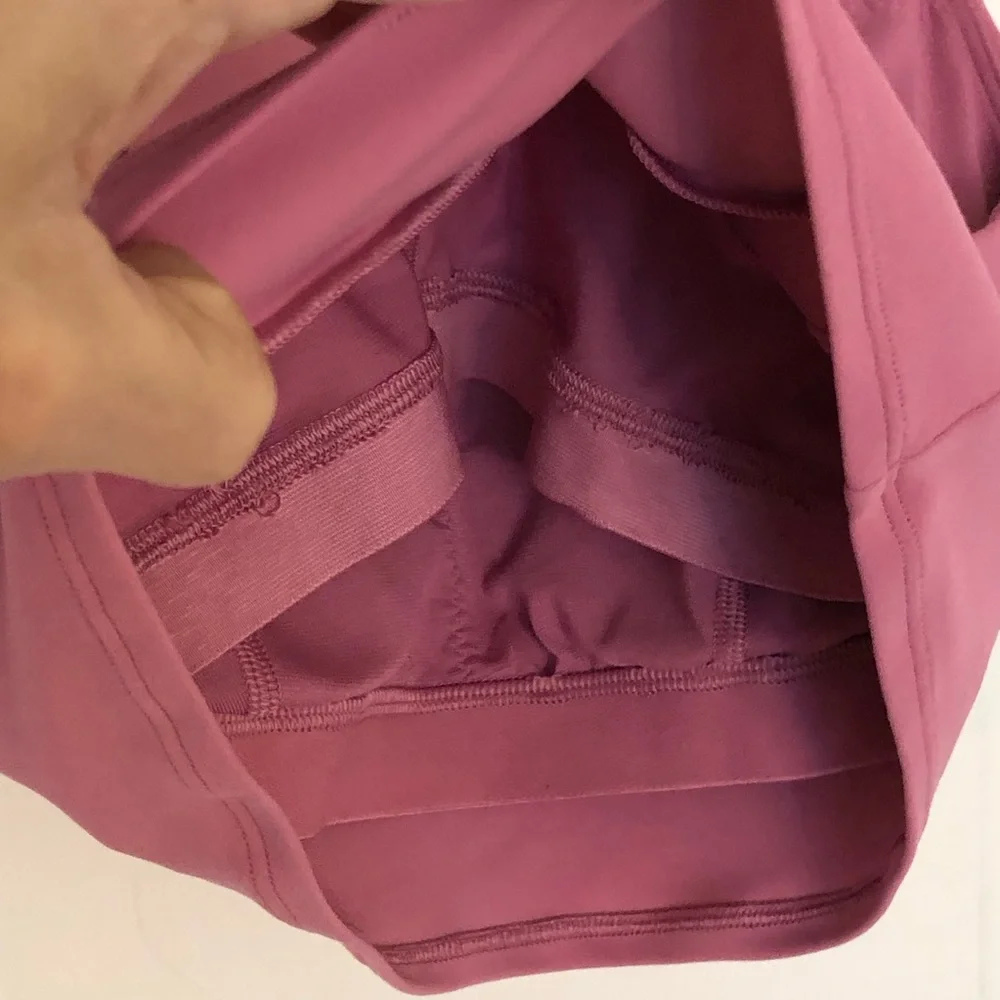 Rare Lululemon Nulu Front-Darting Yoga Bra padded Support B/C Cup - size 6 pink - Picture 9 of 12